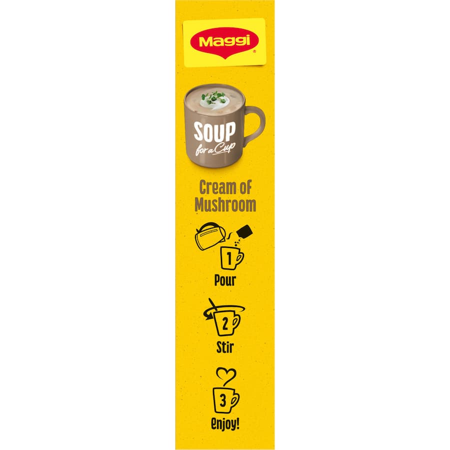 Maggi Soup For A Cup Instant Soup Cream Of Mushroom 4 pack 62g