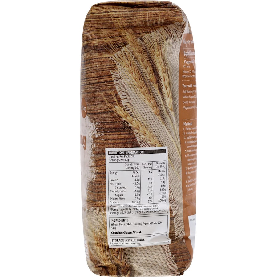 Woolworths Self Raising Flour White 1.5kg
