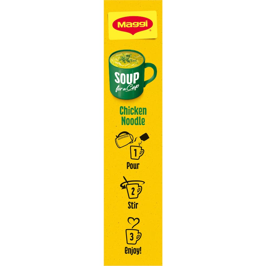 Maggi Soup For A Cup Instant Soup Chicken Noodle 4 pack 38g