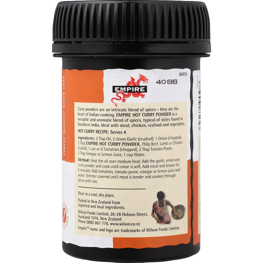 Empire Curry Powder Hot Indian Drum 100g