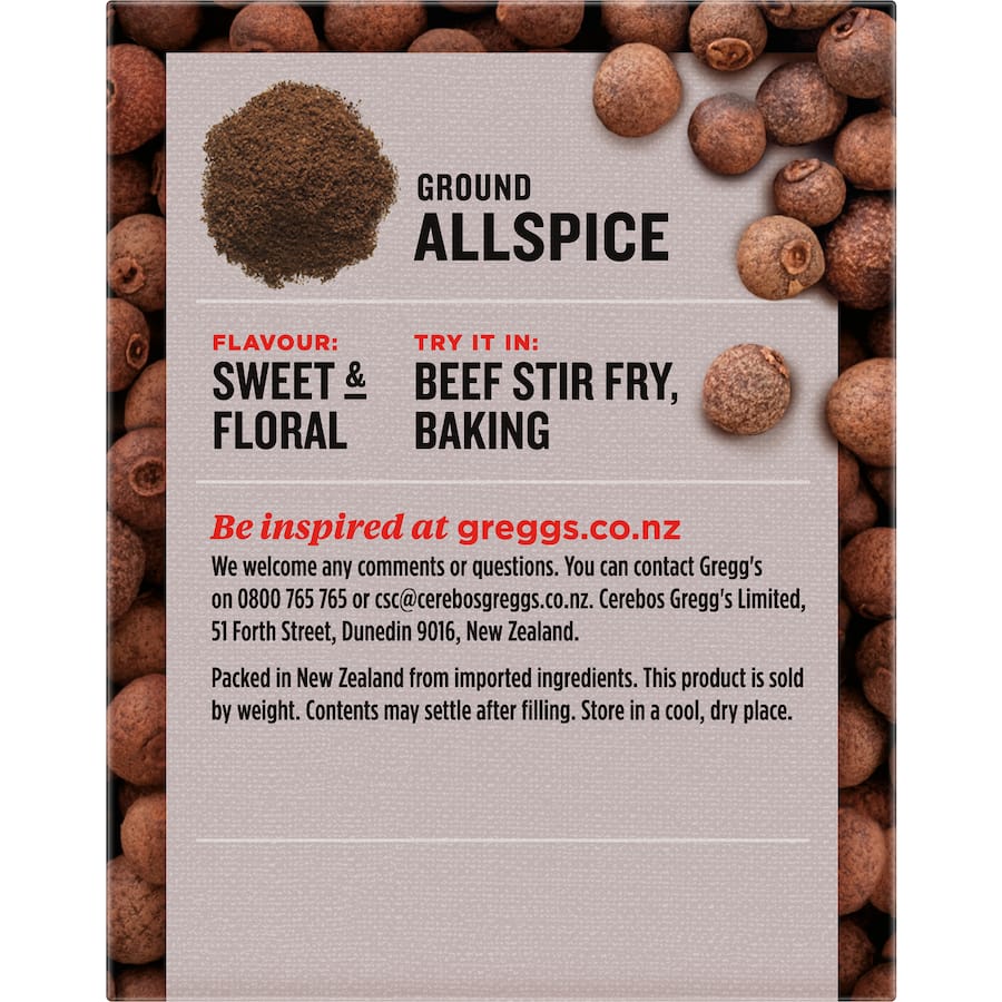 Greggs Allspice Ground Box 40g
