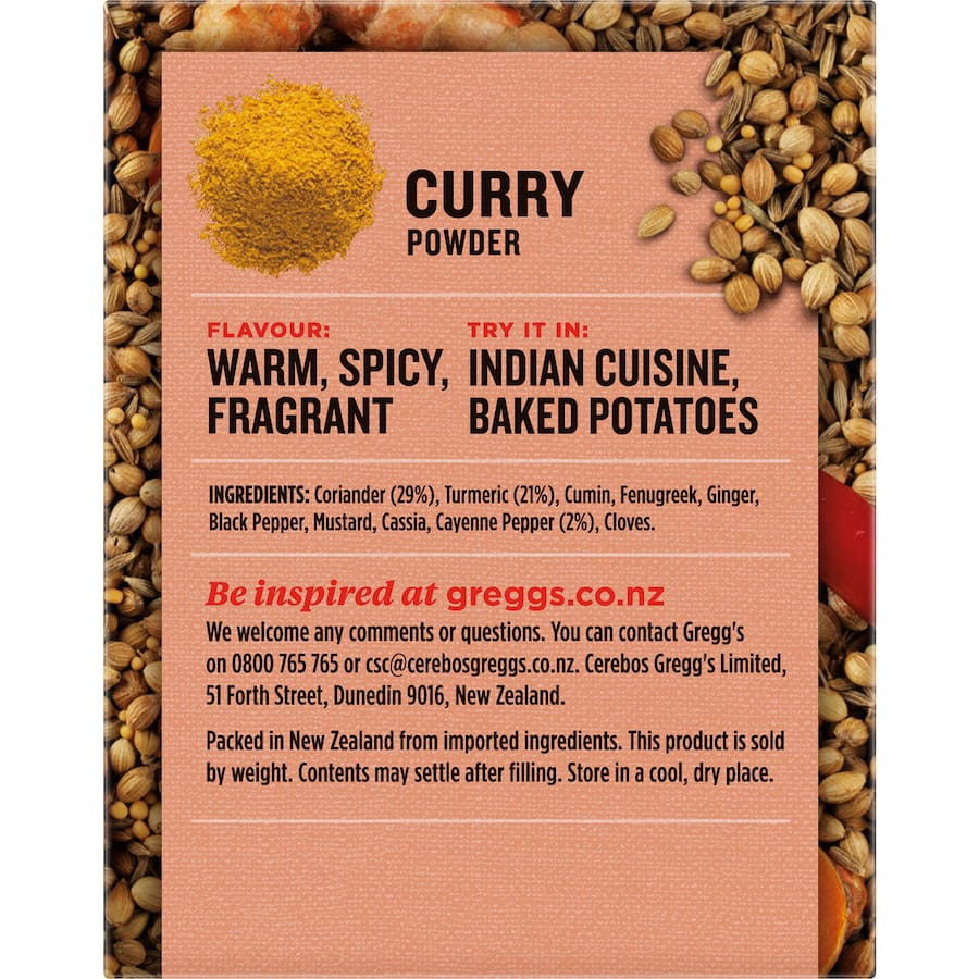 Greggs Curry Powder  Box 40g