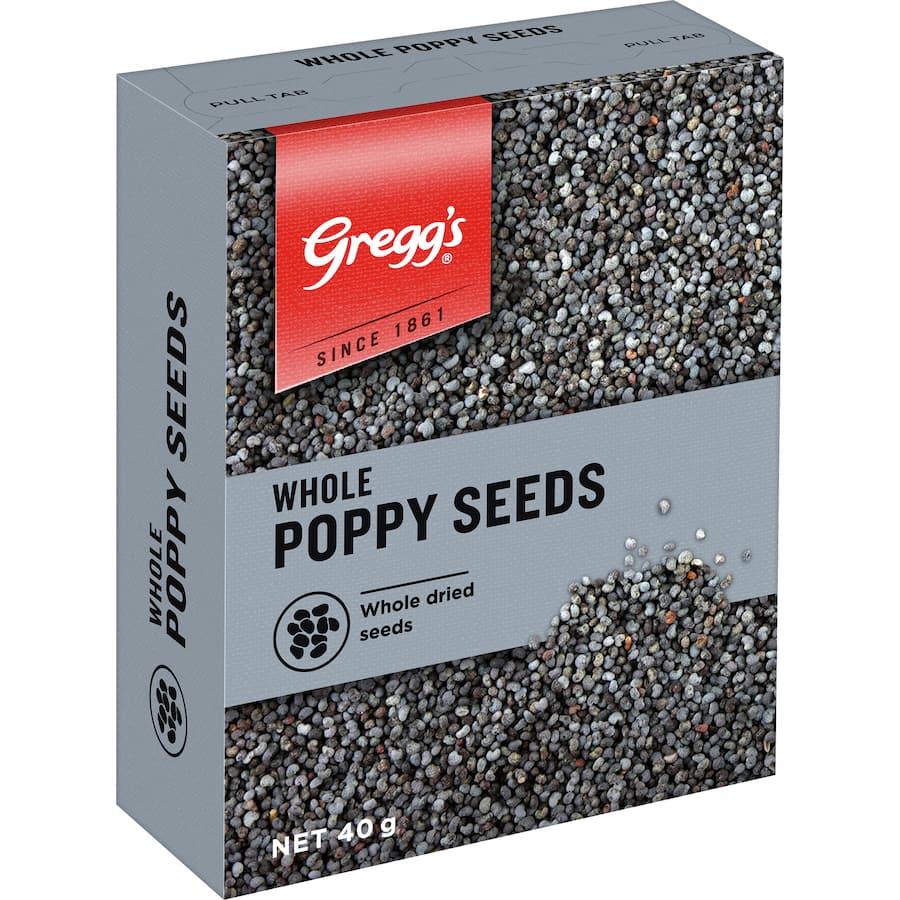 Greggs Poppy Seeds Whole Box 40g