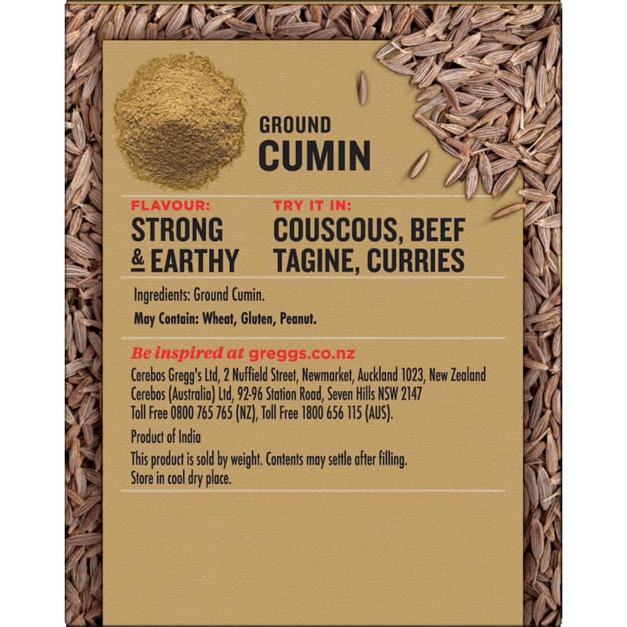 Greggs Cumin Ground Box 40g