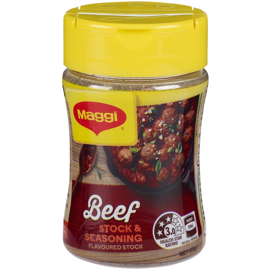 Maggi Stock Powder Beef Shaker Pottle 105g