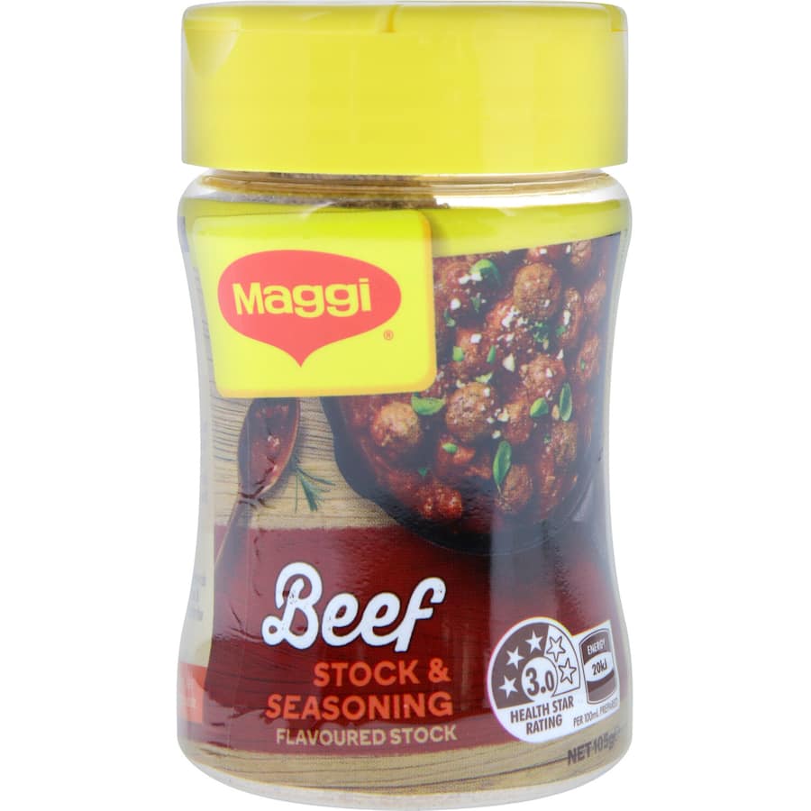 Maggi Stock Powder Beef Shaker Pottle 105g