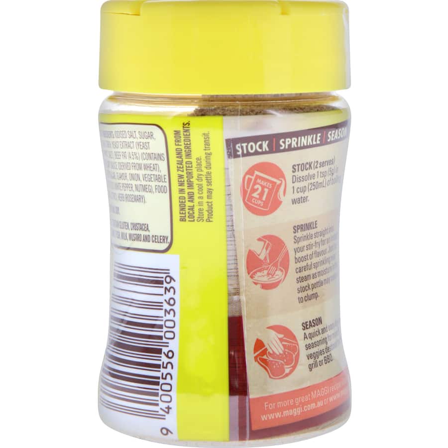 Maggi Stock Powder Beef Shaker Pottle 105g