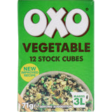 Oxo Vegetable Stock Cubes 71g Box 12pack