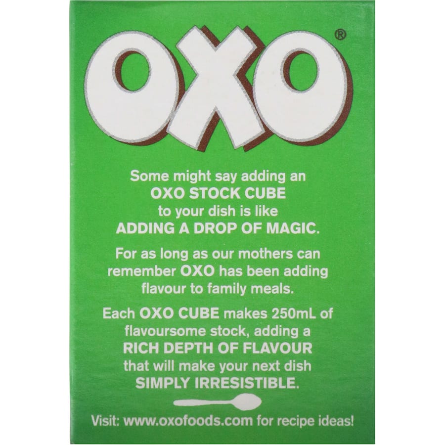 Oxo Vegetable Stock Cubes 71g Box 12pack
