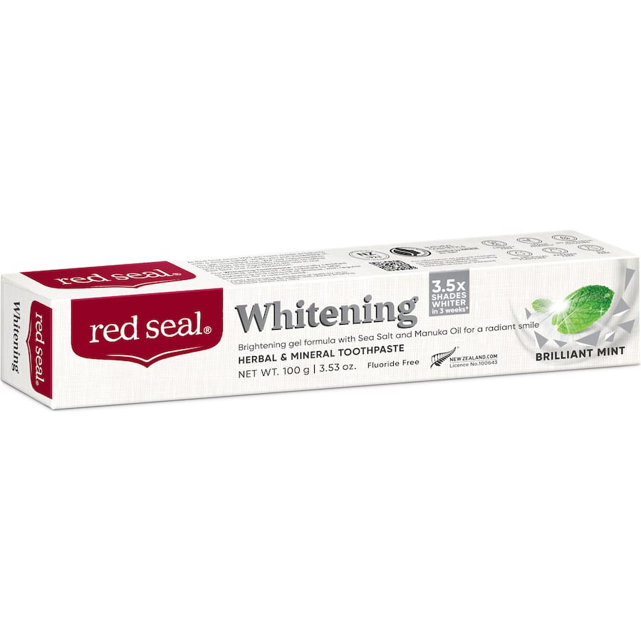 Red Seal Whitening Toothpaste Brilliant Mint 100g