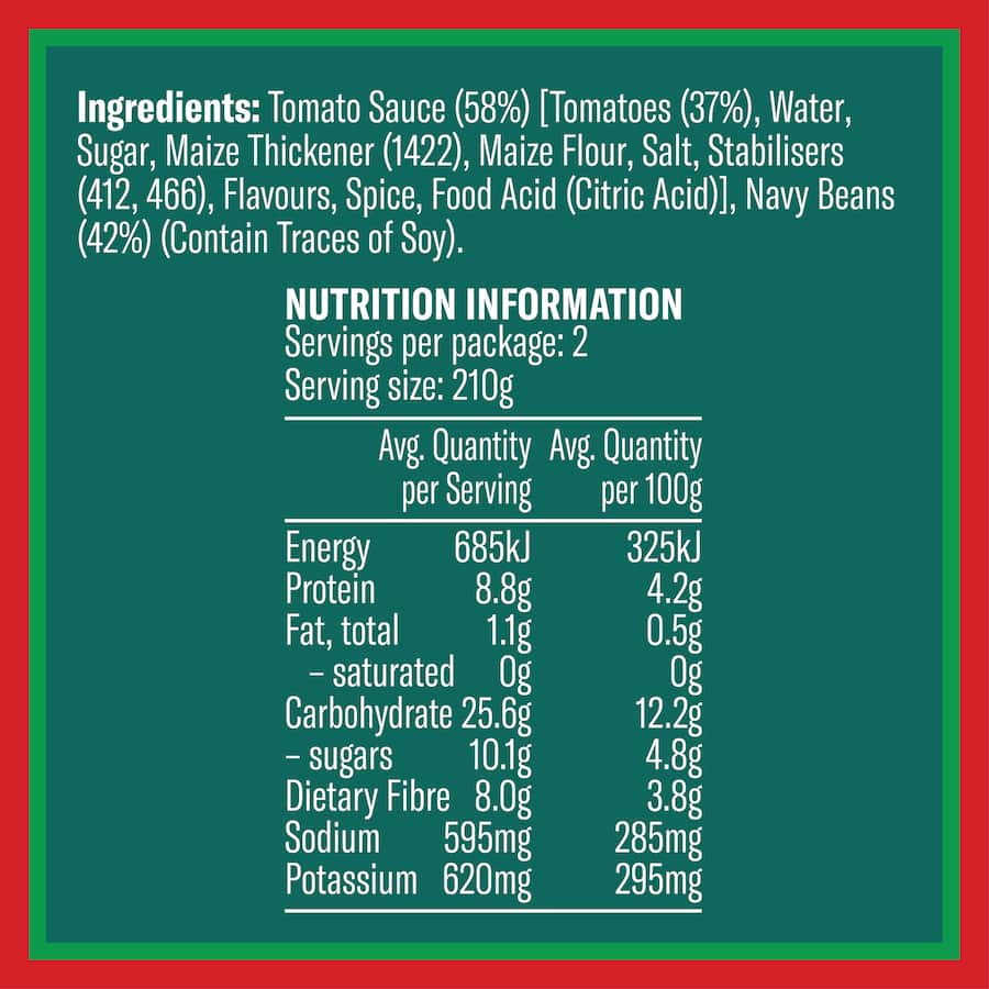 Watties Baked Beanz Lite  Can 420g