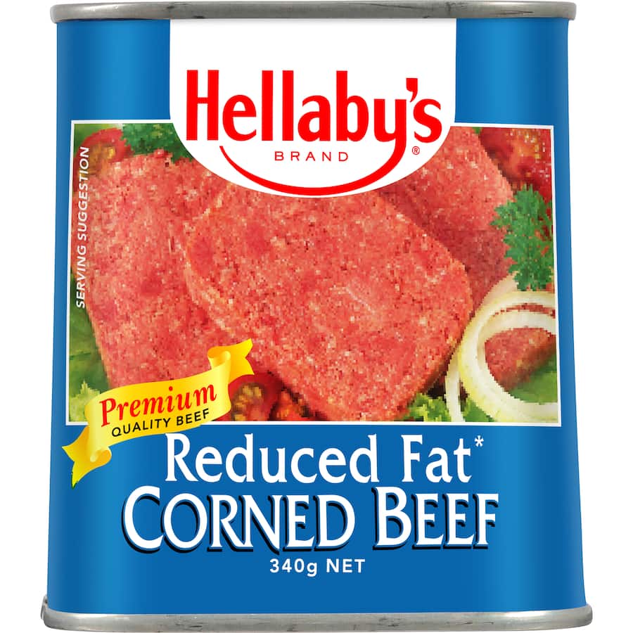 Hellabys Reduced Fat Corned Beef  340g