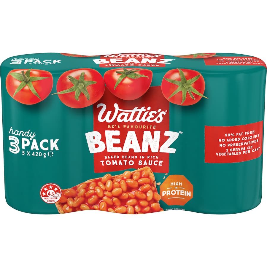Wattie's Baked Beans  Cans 3 x 420g