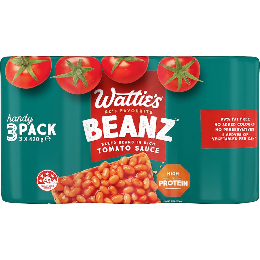 Wattie's Baked Beans  Cans 3 x 420g
