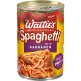 Watties Spaghetti With Sausages  Can 300g