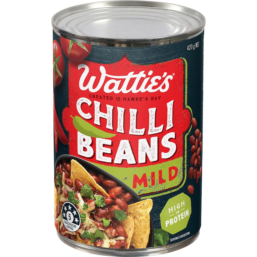 Watties Chilli Beans Mild  420g