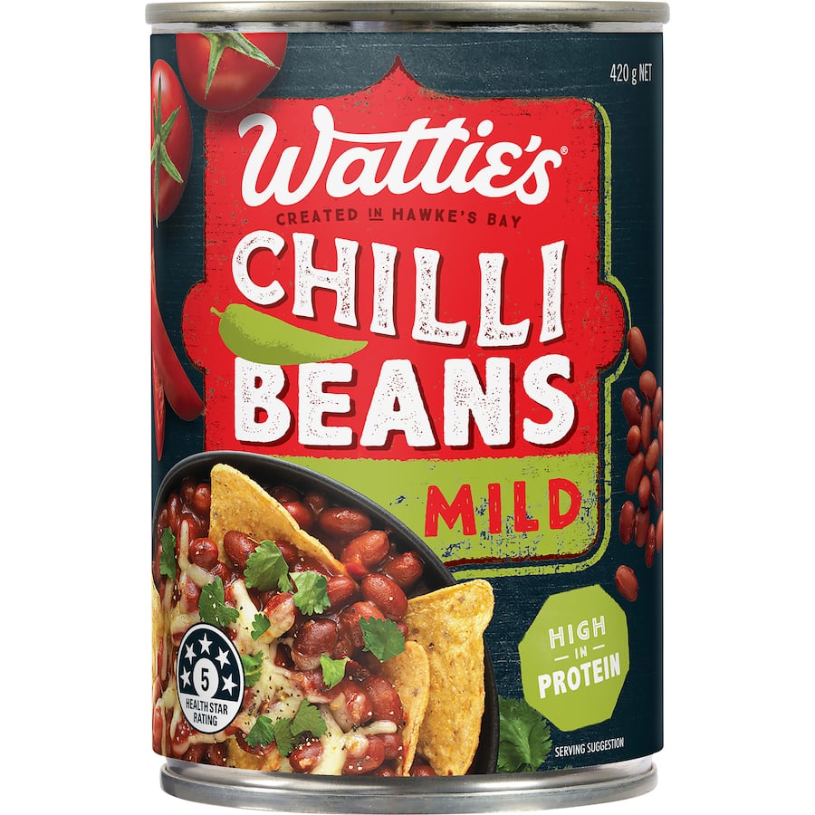Watties Chilli Beans Mild  420g