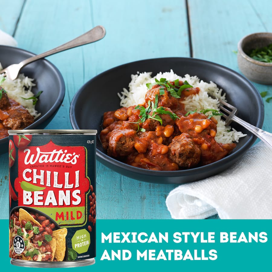 Watties Chilli Beans Mild  420g