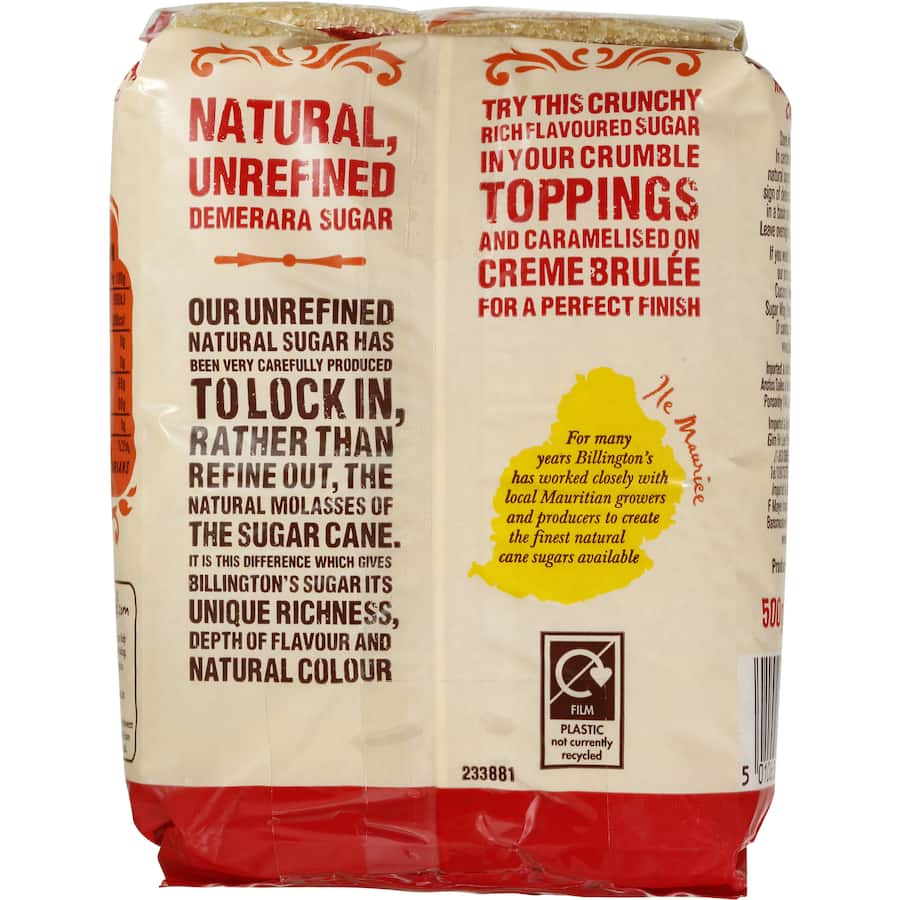 Billingtons Demerara Sugar  500g