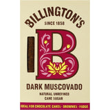 Billingtons Muscovado Sugar Natural Dark Pkt 500g