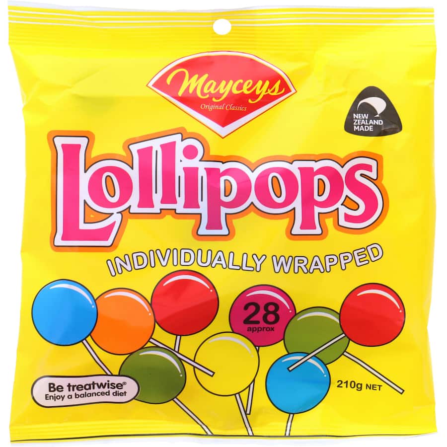 Mayceys Lollipops  210g bag 28pack