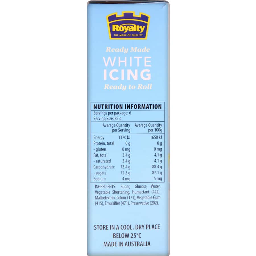 Royalty Eversoft Icing White Box 500g