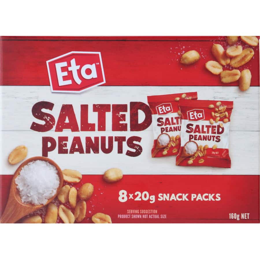 Eta Peanuts Snack Pack 8pack