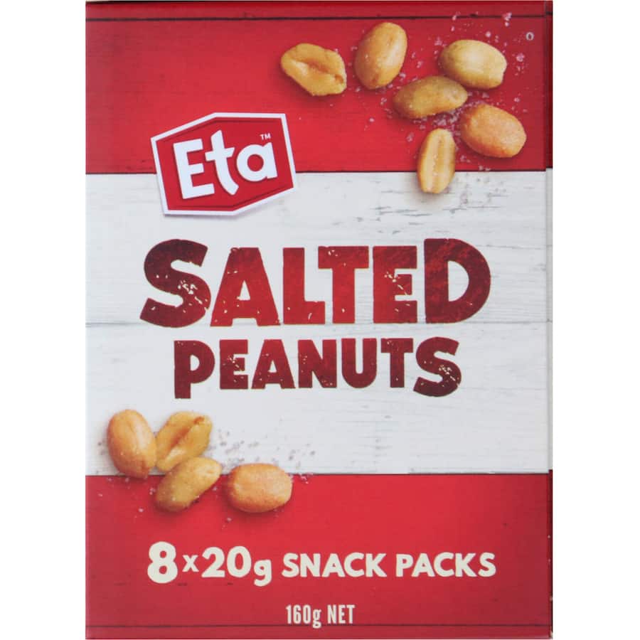 Eta Peanuts Snack Pack 8pack