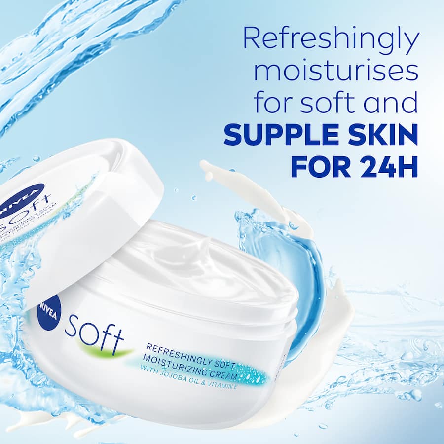 Nivea Soft Day Cream Jojoba & Vitamin E Creme Tub 200mL