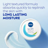 Nivea Soft Day Cream Jojoba & Vitamin E Creme Tub 200mL