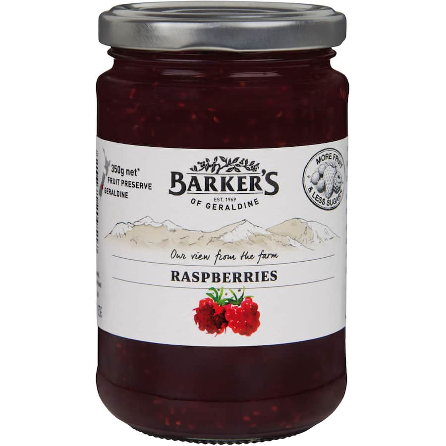Barkers Raspberry Jam  Jar 350g