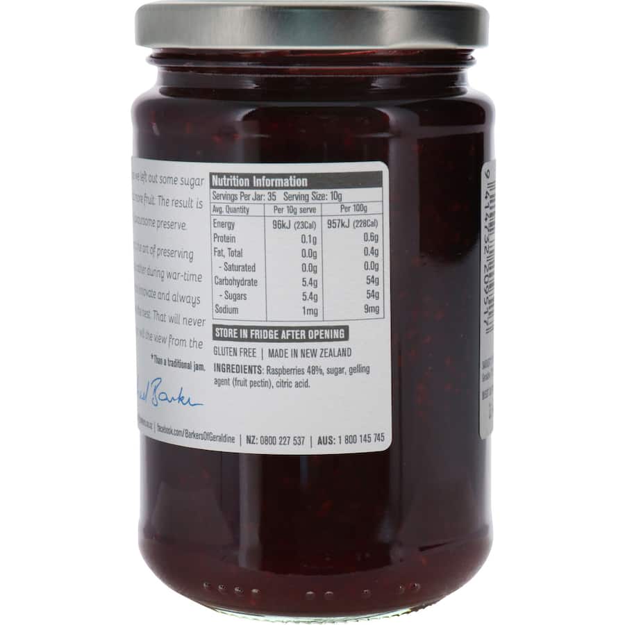 Barkers Raspberry Jam  Jar 350g