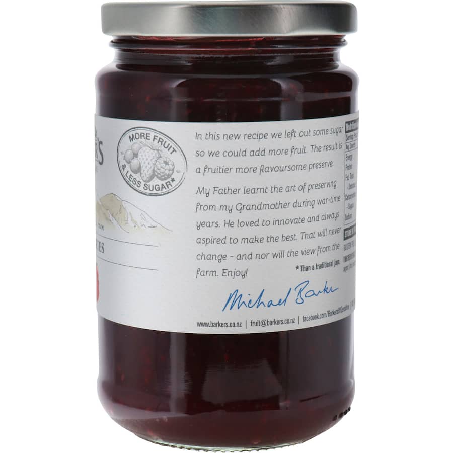 Barkers Raspberry Jam  Jar 350g
