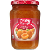 Craigs Fruit Jam Apricot Jar 375g