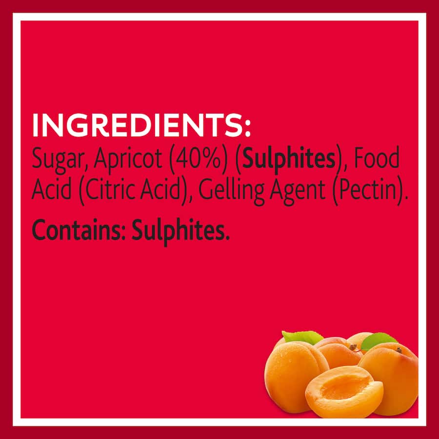 Craigs Fruit Jam Apricot Jar 375g
