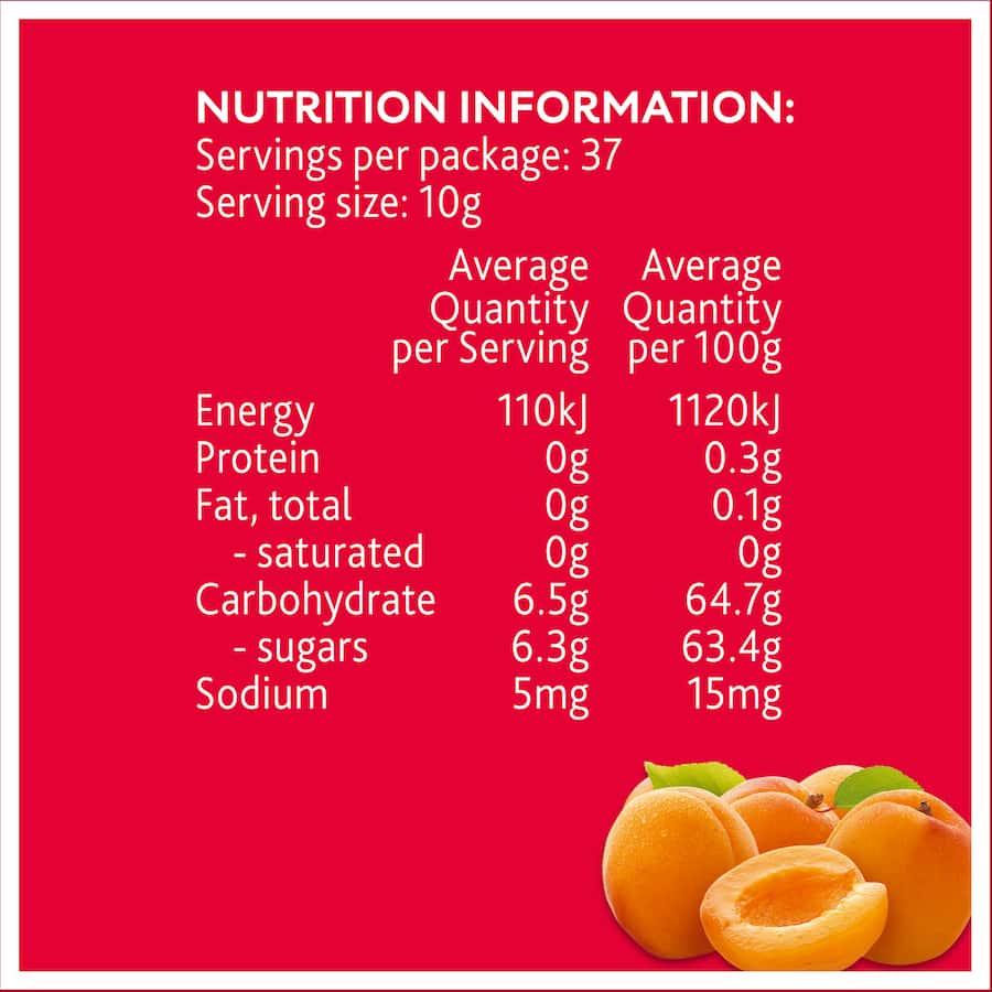 Craigs Fruit Jam Apricot Jar 375g