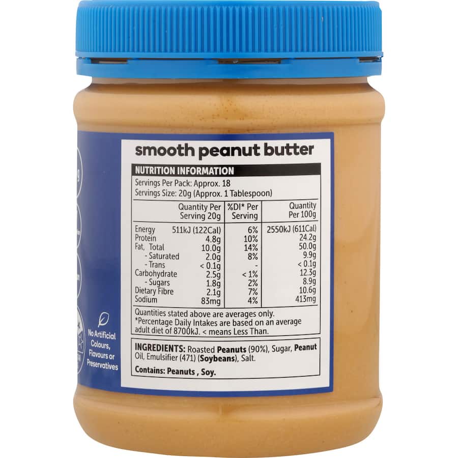 Essentials Peanut Butter Smooth 375g