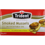 Trident Mussels Smoked In Vege Oil Tear tab can 85g