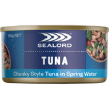 Sealord Tuna Chunky Style In Spring Water Tear tab can 185g