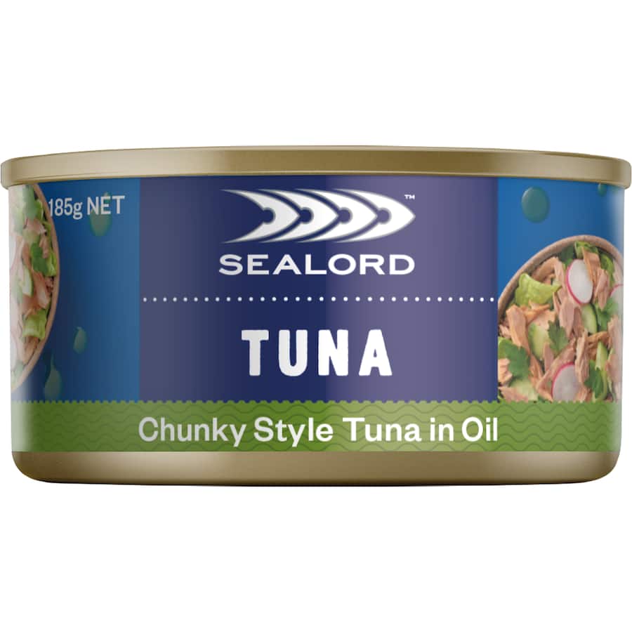 Sealord Tuna Chunk Style In Oil Tear tab can 185g