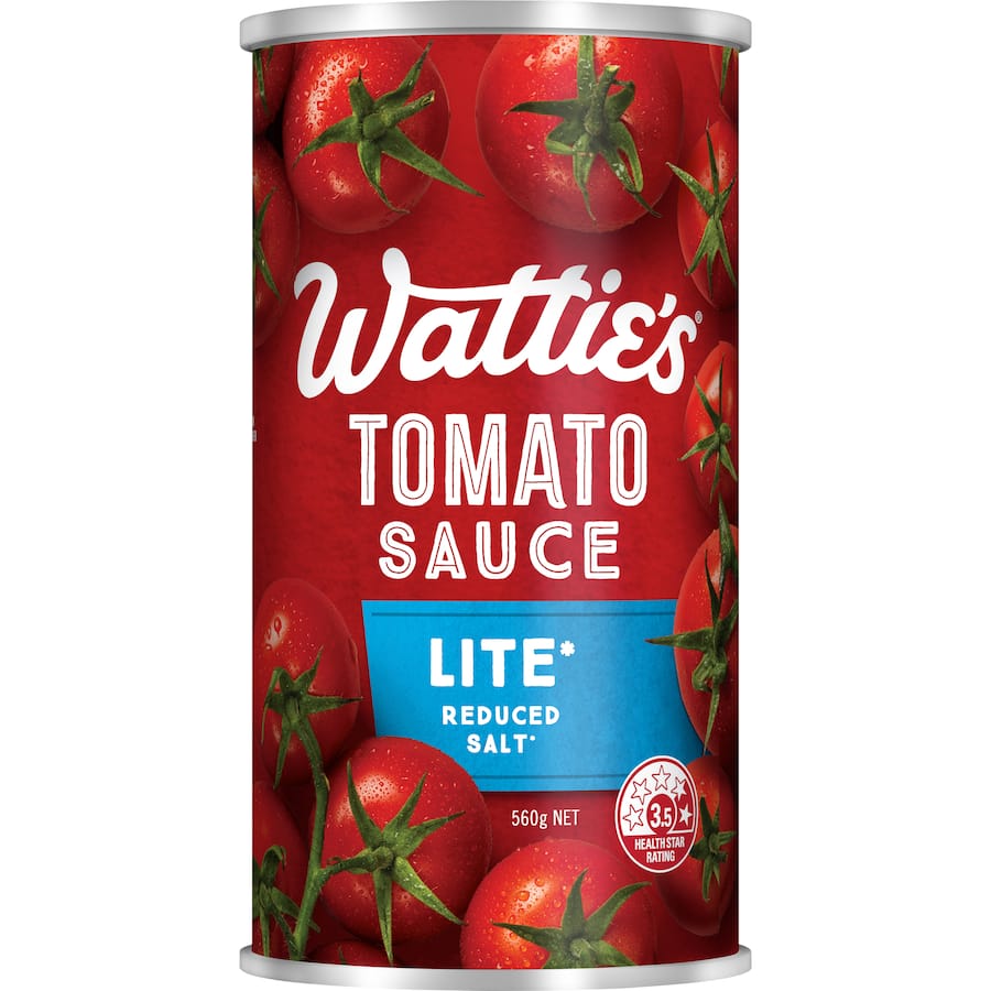 Watties Tomato Sauce Lite Reduced Salt  560g