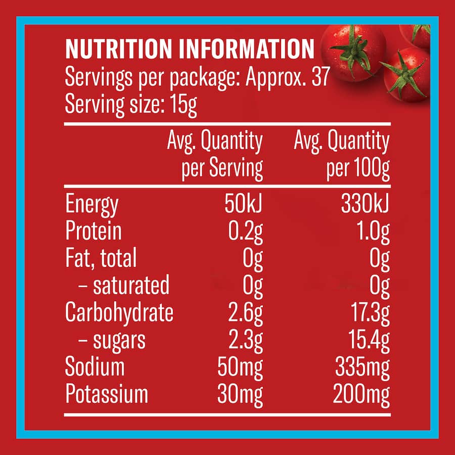 Watties Tomato Sauce Lite Reduced Salt  560g