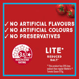 Watties Tomato Sauce Lite Reduced Salt  560g