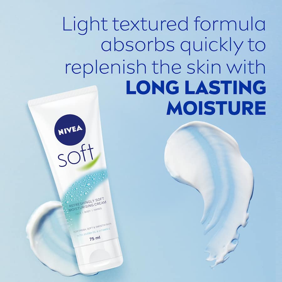 Nivea Soft Day Cream Jojoba & Vitamin E Creme Tube 75mL