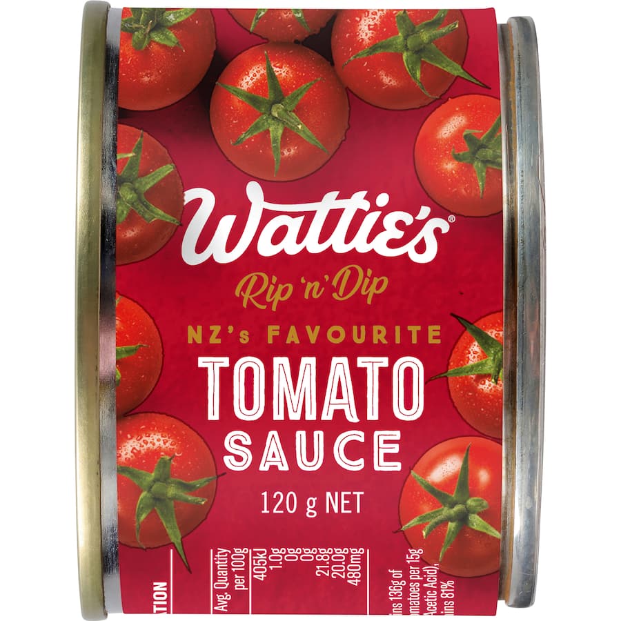 Watties Tomato Sauce Rip 'N' Dip Can 120g