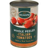 Delmaine Whole Peeled Tomatoes Italian In Juice Can 400g