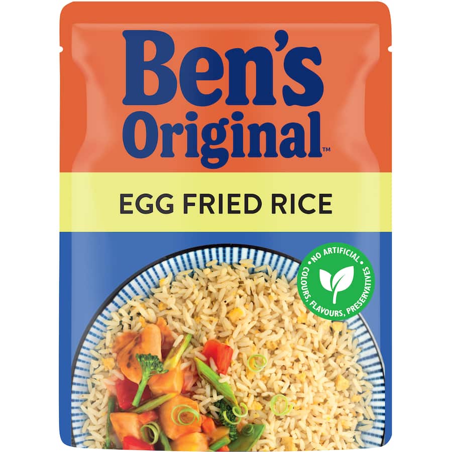 Bens Original Microwave Rice Egg Fried Rice Pouch 250g