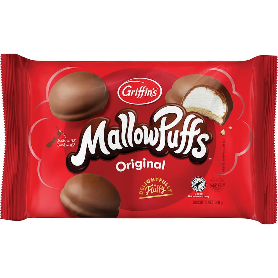 Griffins Mallowpuffs Chocolate Biscuits Original 200g