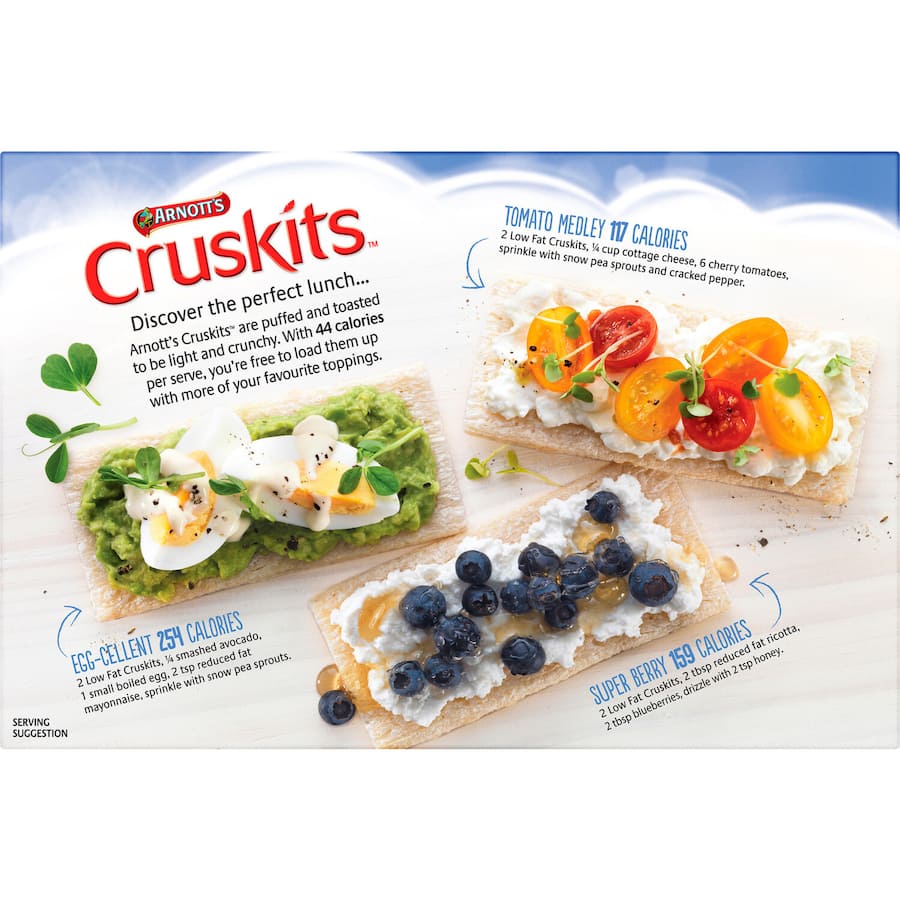 Arnotts Cruskits Crispbread Low Fat 250g