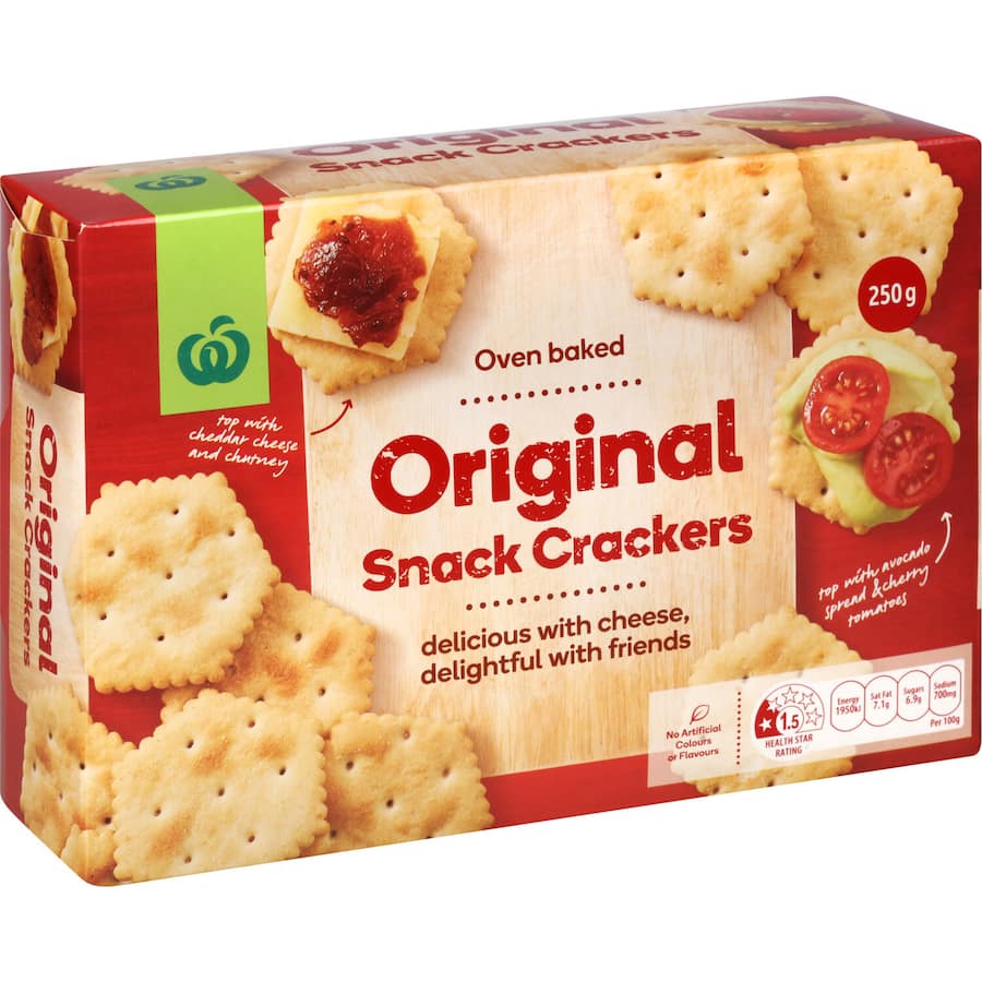 Woolworths Crackers Original 250g